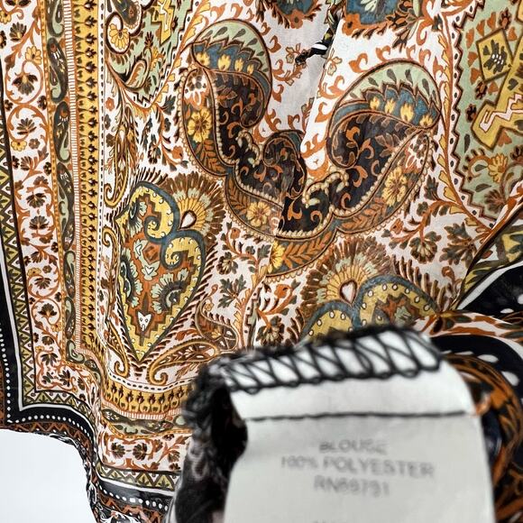 Figueroa Fig & Flower Sz Large Boho Bohemian Shirt Top Summer - Picture 9 of 10